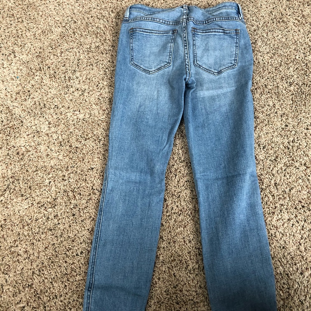 Free People Button Fly Skinny Jeans - Picture 4 of 8